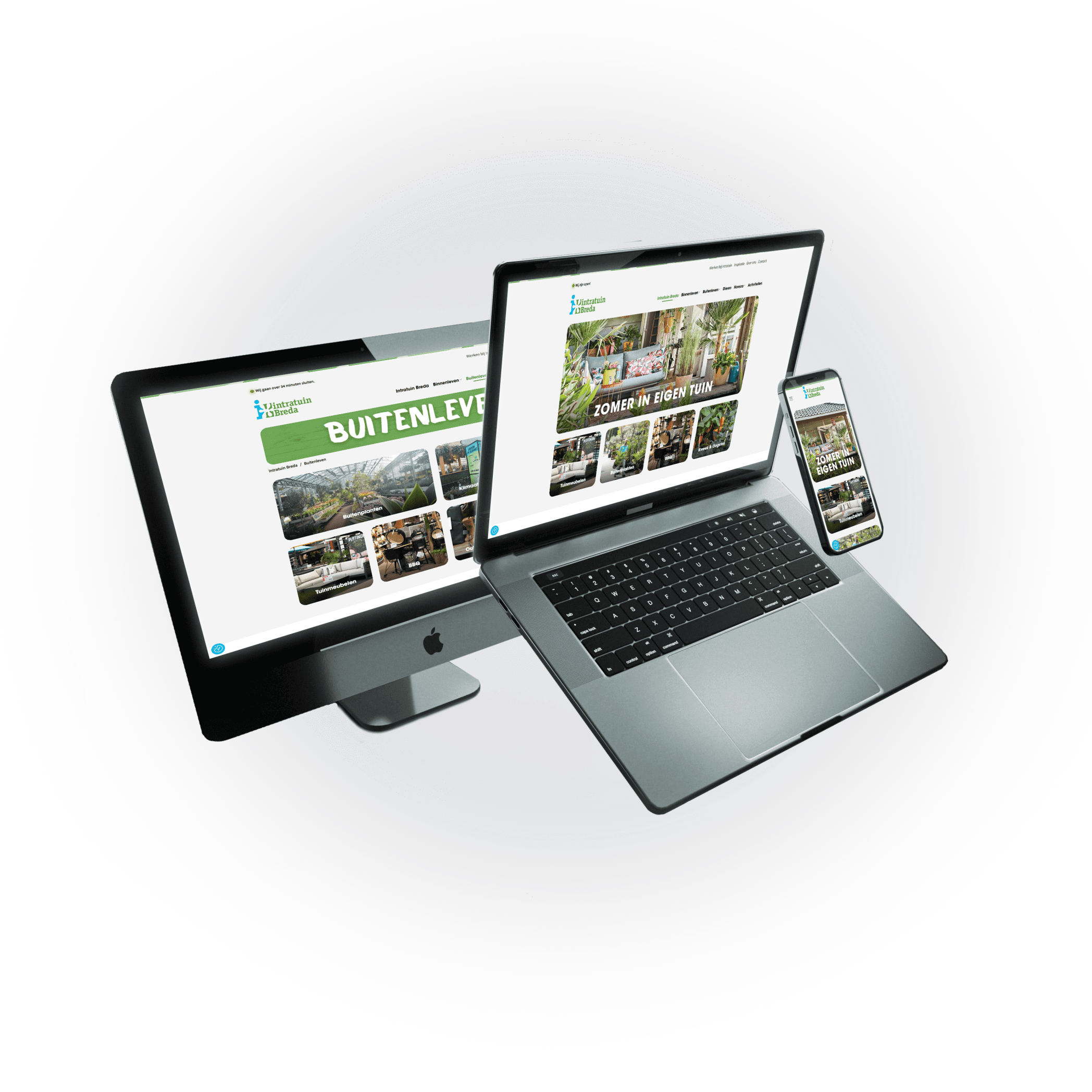 Nieuwe website | Intratuin Breda | Rubberplants Digital Agency